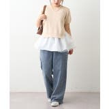 【セットアイテム】M/Lサイズ展開 半袖プルオーバー+ペプラムキャミ | NICE CLAUP / OLIVE des OLIVE　OUTLET | 詳細画像18 