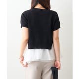 【セットアイテム】M/Lサイズ展開 半袖プルオーバー+ペプラムキャミ | NICE CLAUP / OLIVE des OLIVE　OUTLET | 詳細画像4 