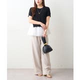 【セットアイテム】M/Lサイズ展開 半袖プルオーバー+ペプラムキャミ | NICE CLAUP / OLIVE des OLIVE　OUTLET | 詳細画像6 