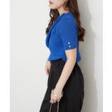 【Web限定】冷感ウォッシャブルドレープ半袖ニット | NICE CLAUP / OLIVE des OLIVE　OUTLET | 詳細画像3 