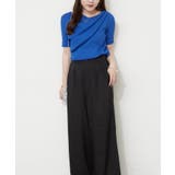 【Web限定】冷感ウォッシャブルドレープ半袖ニット | NICE CLAUP / OLIVE des OLIVE　OUTLET | 詳細画像7 