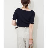 【Web限定】冷感ウォッシャブルドレープ半袖ニット | NICE CLAUP / OLIVE des OLIVE　OUTLET | 詳細画像14 