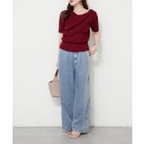 【Web限定】冷感ウォッシャブルドレープ半袖ニット | NICE CLAUP / OLIVE des OLIVE　OUTLET | 詳細画像20 