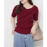 【Web限定】冷感ウォッシャブルドレープ半袖ニット | NICE CLAUP / OLIVE des OLIVE　OUTLET | 詳細画像23 