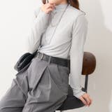 【4色展開】シアーネットボトルネックプルオーバー | RMAF　NICE CLAUP / OLIVE des OLIVE | 詳細画像17 