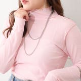 ピンク | 【4色展開】シアーネットボトルネックプルオーバー | RMAF　NICE CLAUP / OLIVE des OLIVE