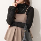 ブラック | 【4色展開】シアーネットボトルネックプルオーバー | RMAF　NICE CLAUP / OLIVE des OLIVE