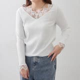 テレコVレース長袖プルオーバー | RMAF　NICE CLAUP / OLIVE des OLIVE | 詳細画像2 