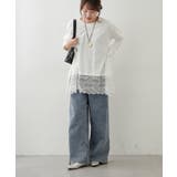 裾レースイレヘムTシャツ | RMAF　NICE CLAUP / OLIVE des OLIVE | 詳細画像7 