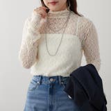 アイボリー | レースボトルネックプルオーバー | RMAF　NICE CLAUP / OLIVE des OLIVE