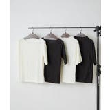 ウェーブジャガードTシャツ | RMAF　NICE CLAUP / OLIVE des OLIVE | 詳細画像2 