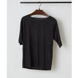 ブラック | ウェーブジャガードTシャツ | RMAF　NICE CLAUP / OLIVE des OLIVE