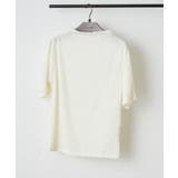 ホワイト系 | ウェーブジャガードTシャツ | RMAF　NICE CLAUP / OLIVE des OLIVE