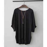 ブラック | アクセサリー付ドルマンTシャツ | RMAF　NICE CLAUP / OLIVE des OLIVE