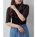 ストレッチレースボトルネックプルオーバー | RMAF　NICE CLAUP / OLIVE des OLIVE | 詳細画像9 