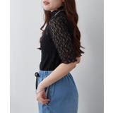 ストレッチレースボトルネックプルオーバー | RMAF　NICE CLAUP / OLIVE des OLIVE | 詳細画像11 