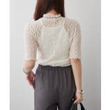 ストレッチレースボトルネックプルオーバー | RMAF　NICE CLAUP / OLIVE des OLIVE | 詳細画像4 