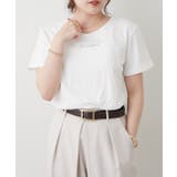 シンプルで着回しやすい、プレート付ロゴTシャツ | RMAF　NICE CLAUP / OLIVE des OLIVE | 詳細画像1 
