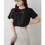 シンプルで着回しやすい、プレート付ロゴTシャツ | RMAF　NICE CLAUP / OLIVE des OLIVE | 詳細画像9 