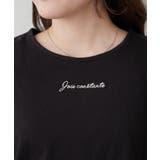 シンプルで着回しやすい、プレート付ロゴTシャツ | RMAF　NICE CLAUP / OLIVE des OLIVE | 詳細画像20 