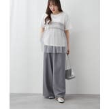 【Web限定】チュールドッキングTシャツ | NICE CLAUP / OLIVE des OLIVE　OUTLET | 詳細画像10 