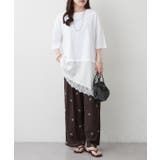 レースドッキングTシャツ | RMAF　NICE CLAUP / OLIVE des OLIVE | 詳細画像7 