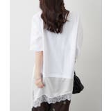 レースドッキングTシャツ | RMAF　NICE CLAUP / OLIVE des OLIVE | 詳細画像4 