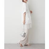 【丈の長さを選べる】裾レースTシャツ | RMAF　NICE CLAUP / OLIVE des OLIVE | 詳細画像10 