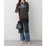 【丈の長さを選べる】裾レースTシャツ | RMAF　NICE CLAUP / OLIVE des OLIVE | 詳細画像14 