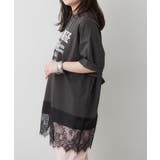【丈の長さを選べる】裾レースTシャツ | RMAF　NICE CLAUP / OLIVE des OLIVE | 詳細画像3 