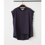 ネイビー | 【U.S. POLO ASSN. ×RMAF】接触冷感 フレンチ袖Tシャツ | RMAF NICE CLAUP / OLIVE des OLIVE