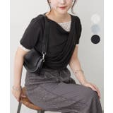 レースドッキングドレープTシャツ | RMAF NICE CLAUP / OLIVE des OLIVE | 詳細画像1