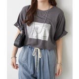 【接触冷感】カノコ箔かすれプリントTシャツ | RMAF NICE CLAUP / OLIVE des OLIVE | 詳細画像7