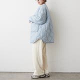 軽くて暖かい、パイピングキルトジャケット | RMAF　NICE CLAUP / OLIVE des OLIVE | 詳細画像8 