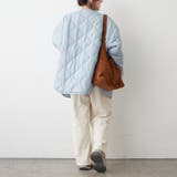 軽くて暖かい、パイピングキルトジャケット | RMAF　NICE CLAUP / OLIVE des OLIVE | 詳細画像9 