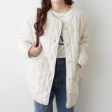 軽くて暖かい、パイピングキルトジャケット | RMAF　NICE CLAUP / OLIVE des OLIVE | 詳細画像13 