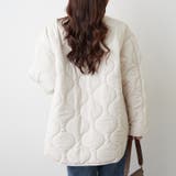 軽くて暖かい、パイピングキルトジャケット | RMAF　NICE CLAUP / OLIVE des OLIVE | 詳細画像14 