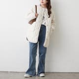 軽くて暖かい、パイピングキルトジャケット | RMAF　NICE CLAUP / OLIVE des OLIVE | 詳細画像15 