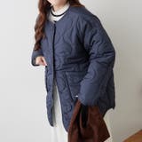 軽くて暖かい、パイピングキルトジャケット | RMAF　NICE CLAUP / OLIVE des OLIVE | 詳細画像21 