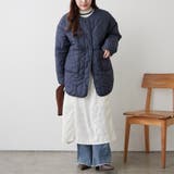 軽くて暖かい、パイピングキルトジャケット | RMAF　NICE CLAUP / OLIVE des OLIVE | 詳細画像23 