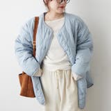 軽くて暖かい、パイピングキルトジャケット | RMAF　NICE CLAUP / OLIVE des OLIVE | 詳細画像2 