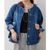 リメイク風ノーカラーGジャン | RMAF　NICE CLAUP / OLIVE des OLIVE | 詳細画像1 