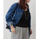 リメイク風ノーカラーGジャン | RMAF　NICE CLAUP / OLIVE des OLIVE | 詳細画像3 