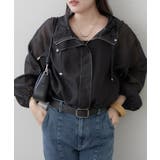 ブラック系 / フードあり | 【選べるデザイン】シアーブルゾン | RMAF　NICE CLAUP / OLIVE des OLIVE