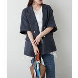 【スカーフ付き】半袖テーラージャケット | RMAF NICE CLAUP / OLIVE des OLIVE | 詳細画像44