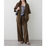 【セットアップ対応】スカーフ付き ビッグテーラーシングルジャケット | RMAF　NICE CLAUP / OLIVE des OLIVE | 詳細画像6 