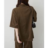 【セットアップ対応】スカーフ付き ビッグテーラーシングルジャケット | RMAF　NICE CLAUP / OLIVE des OLIVE | 詳細画像4 
