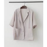 グレージュ | 【大人の夏スタイル】メッシュテーラージャケット | RMAF NICE CLAUP / OLIVE des OLIVE