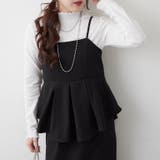 ブラック | 【セットアイテム】テレコトップス&キャミワンピース | RMAF　NICE CLAUP / OLIVE des OLIVE