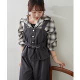 【セットアップ】共ベルト付ジレ+ワイドパンツ | RMAF　NICE CLAUP / OLIVE des OLIVE | 詳細画像7 